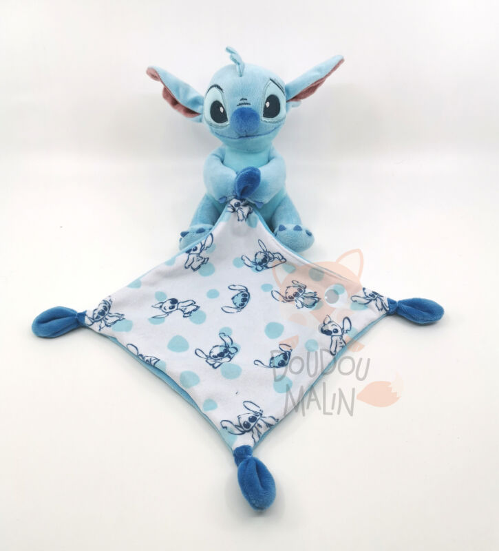  - stitch - plush with comforter white blue 25 cm 
